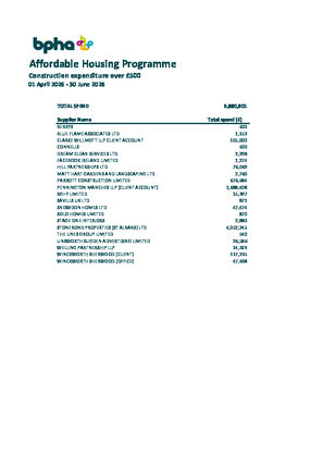 Construction expenditure - April-June 2026